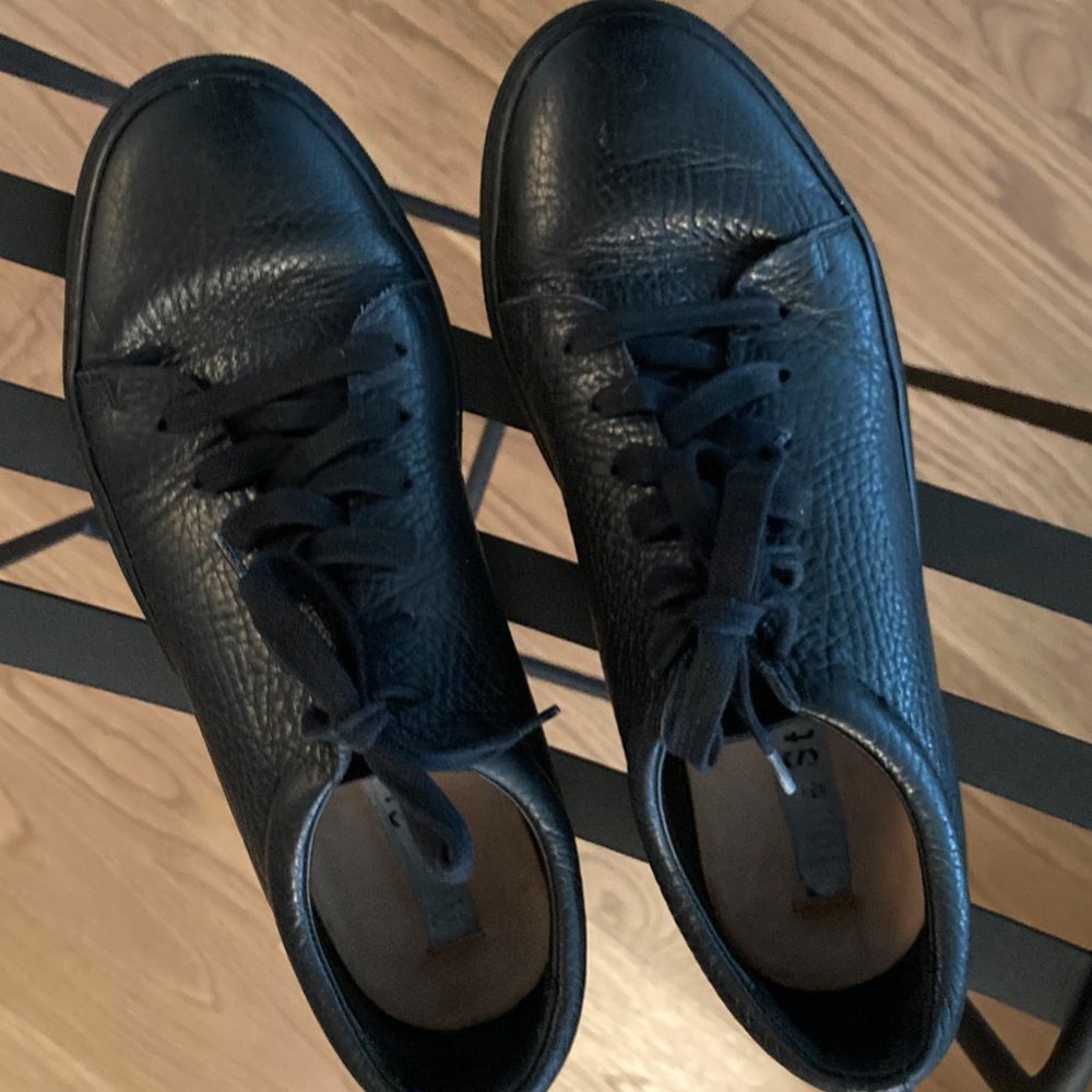 Men's Black Leather Sneakers Acne Studios